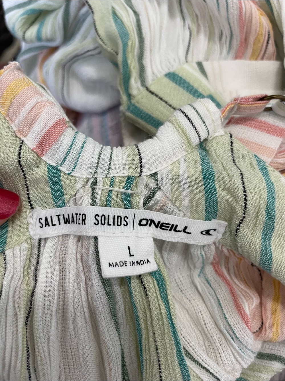 O'Neill Striped Summer Mini Dress - Picture 3 of 3